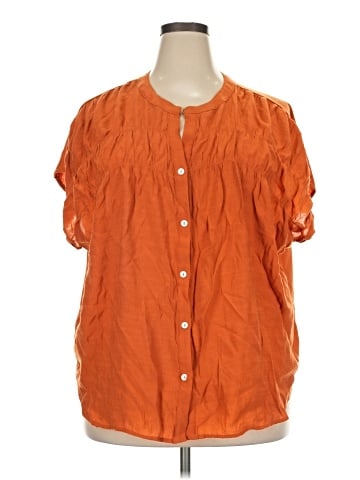 NY Collection Short Sleeve Blouse (view 1)