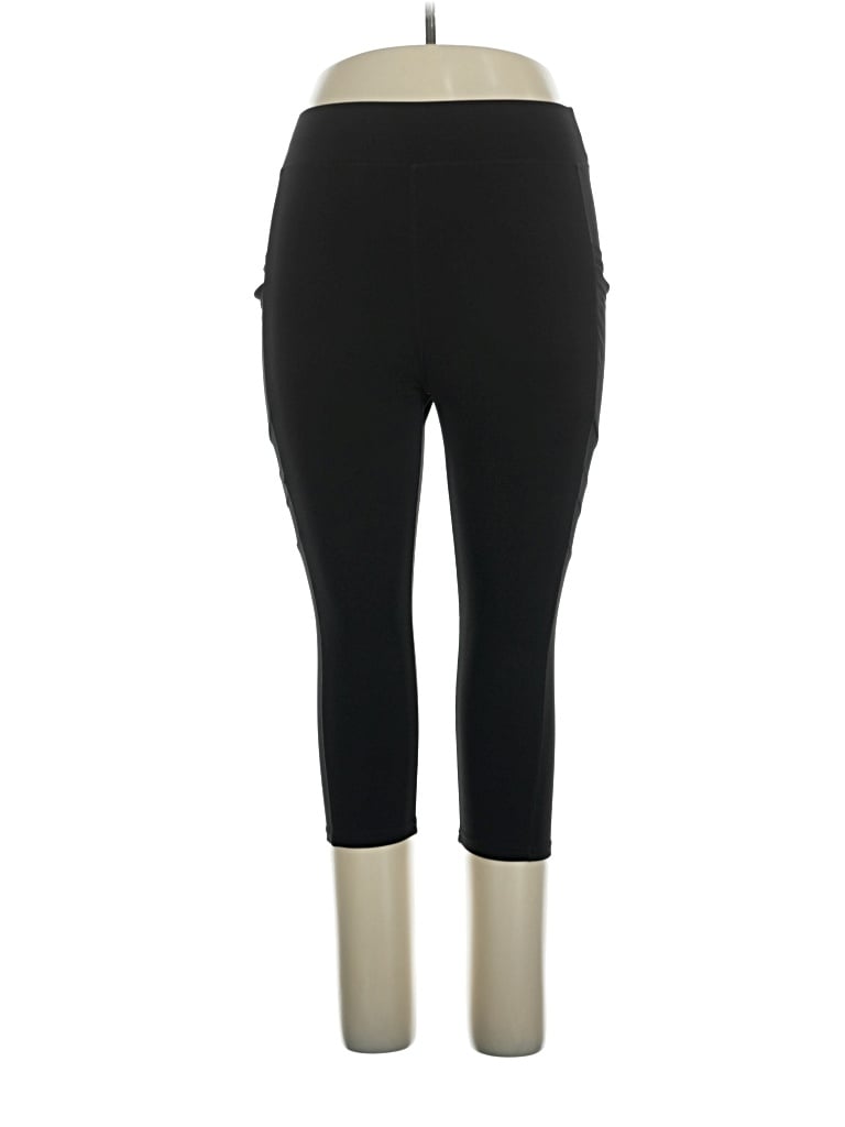 Pre-owned Pop Fit Active Pants In Black