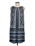 AB Studio 100% Polyester Paisley Blue Casual Dress Size 6 - photo 1