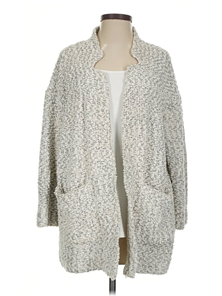 Pre-owned Lou & Grey Cardigan Sweater In Ivory