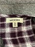 Max Studio 100% Rayon Checkered-gingham Purple 3/4 Sleeve Blouse Size XL - photo 7