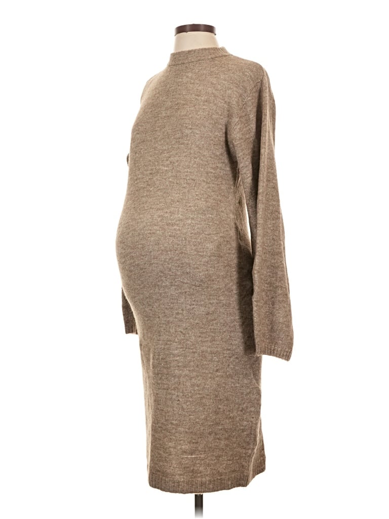 Pre-owned H&m Mama Casual Dress In Tan