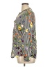 Calvin Klein 100% Polyester Print Gray Long Sleeve Blouse Size XL (estimated) - photo 5
