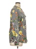 Calvin Klein 100% Polyester Print Gray Long Sleeve Blouse Size XL (estimated) - photo 4