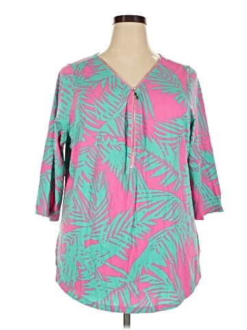 Belle By Kim Gravel 3/4 Sleeve Blouse (view 1)