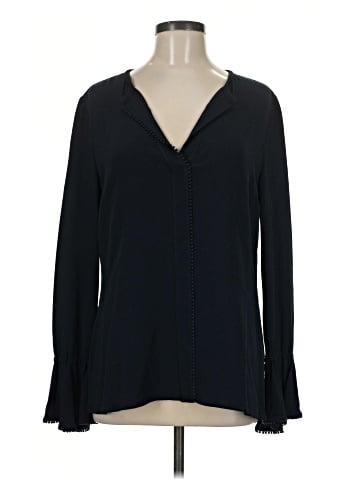 Derek Lam 10 Crosby Long Sleeve Silk Top (view 1)