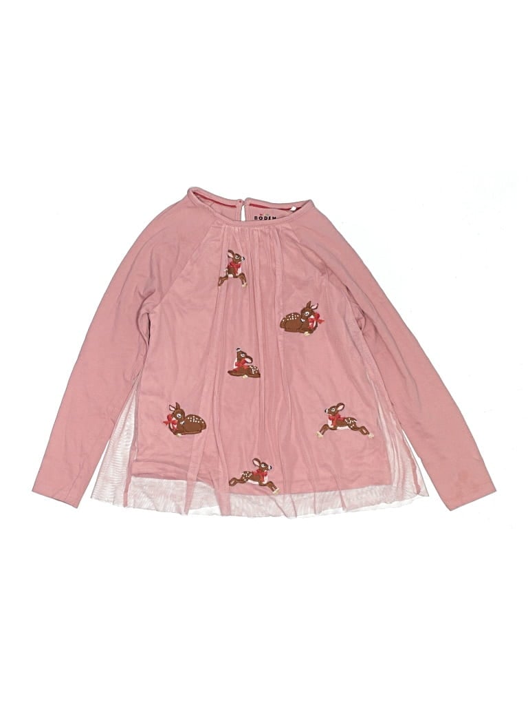 Pre-owned Mini Boden Kids' Cardigan Sweater In Pink