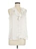 CAbi 100% Polyester Ivory Sleeveless Blouse Size M - photo 1