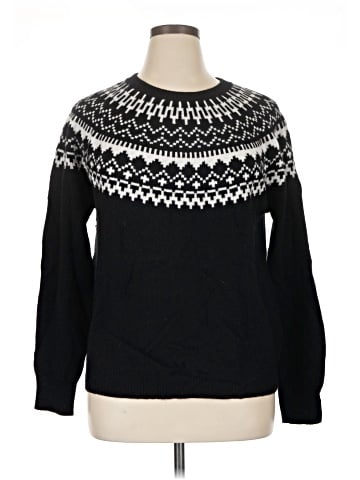 Aqua Cashmere Pullover Sweater (view 1)