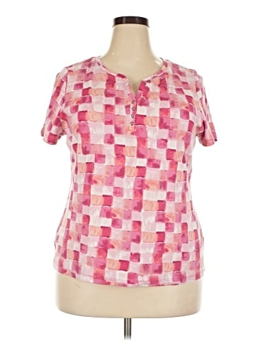 Karen Scott Short Sleeve Blouse (view 1)