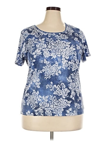 Karen Scott Short Sleeve Blouse (view 1)