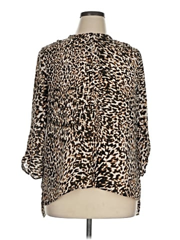 a.n.a. A New Approach 3/4 Sleeve Blouse (view 1)