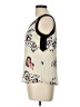 Anne Klein 100% Polyester Ivory Sleeveless Blouse Size 10 - photo 5