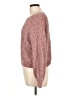 No Comment 100% Polyester Tweed Burgundy Pullover Sweater Size L - photo 5