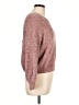 No Comment 100% Polyester Tweed Burgundy Pullover Sweater Size L - photo 4