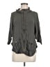 XCVI 100% Rayon Gray Raincoat Size M - photo 1