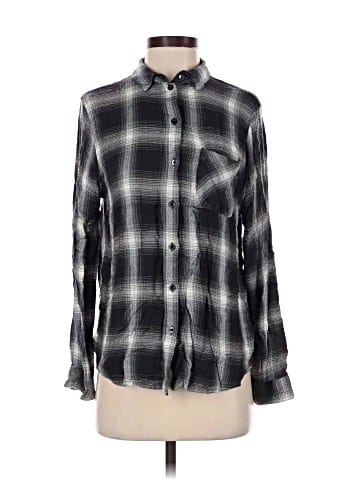 Topshop Long Sleeve Button-Down Shirt (view 1)
