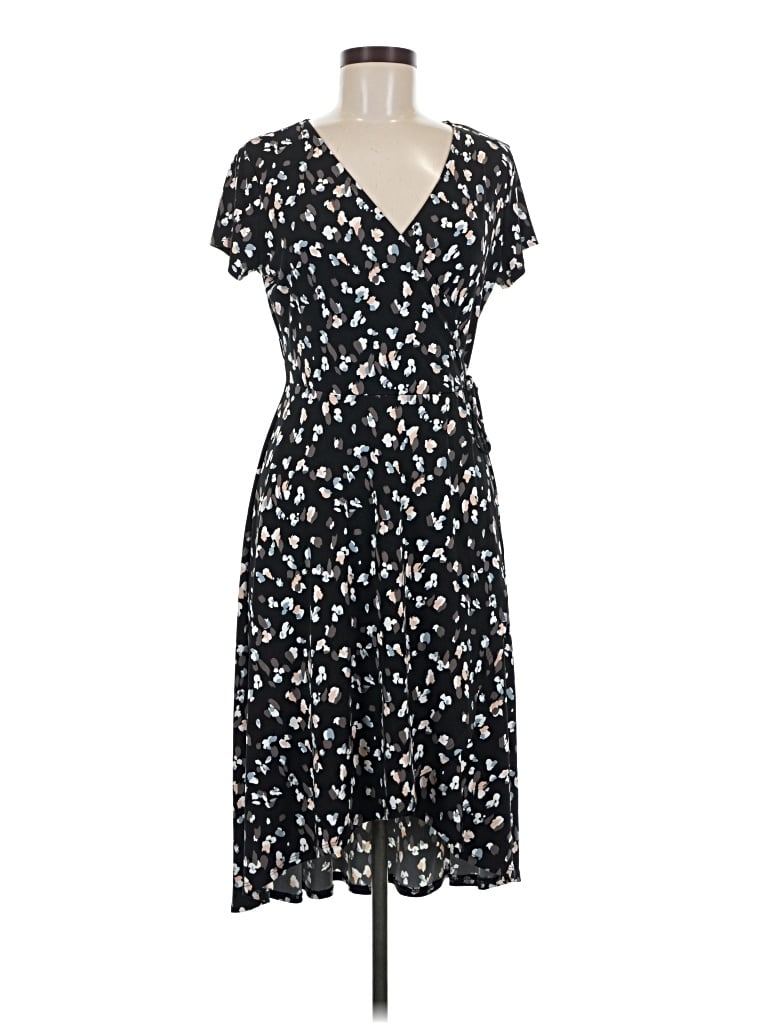 Pre-owned Olivia Grey Casual Dress In Black