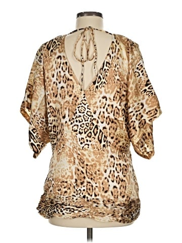 Arden B. Short Sleeve Silk Top (view 2)