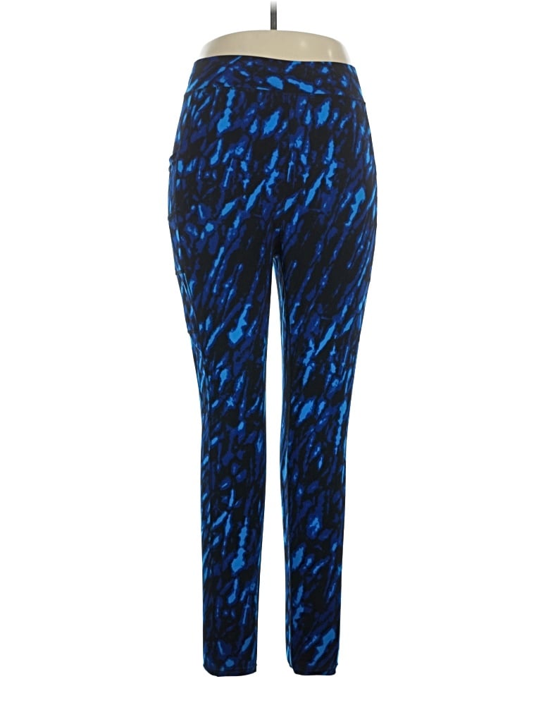 Pre-owned Pop Fit Active Pants In Blue
