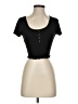 Bozzolo Black Short Sleeve Henley Size S - photo 1