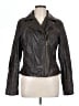 Guess 100% Leather Brown Leather Jacket Size L - photo 1