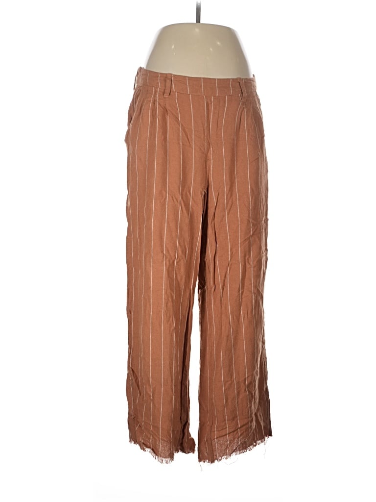 Pre-owned One 5 One Linen Pants In Brown
