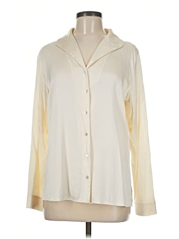 Eileen Fisher Long Sleeve Silk Top (view 1)