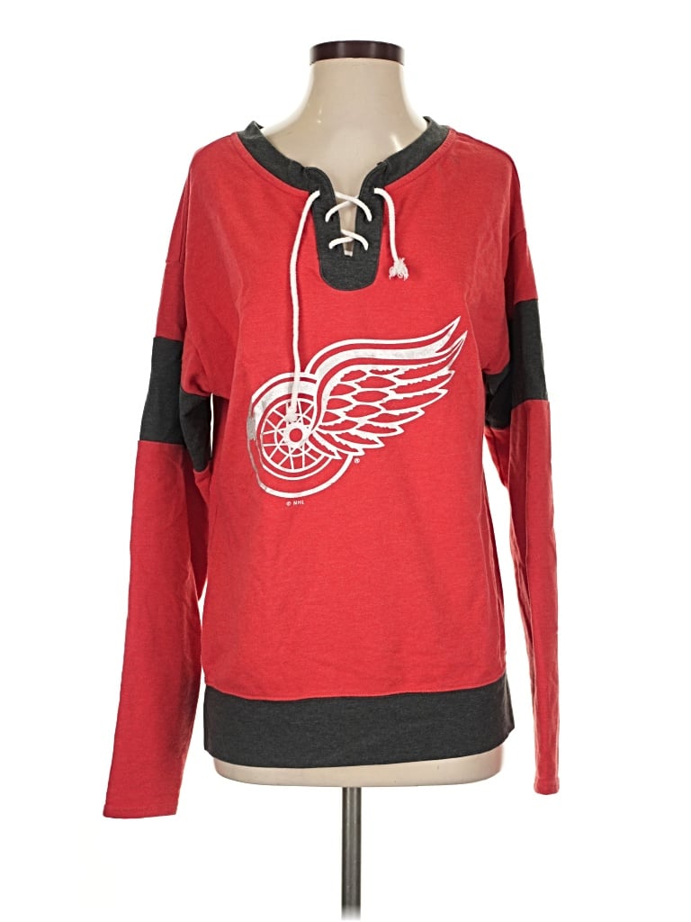Pre-owned Nhl Long Sleeve T-shirt In Red