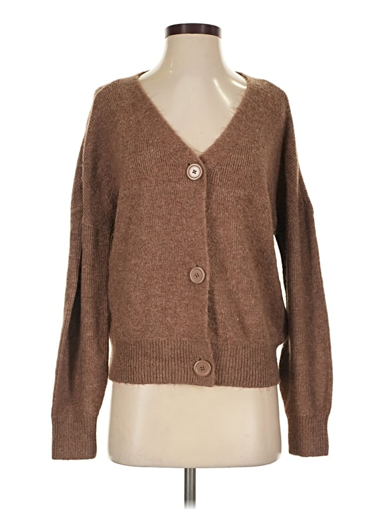 Pre-owned Vero Moda Cardigan Sweater In Brown