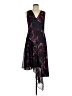 DKNY 100% Polyester Print Black Cocktail Dress Size 6 - photo 1