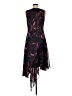 DKNY 100% Polyester Print Black Cocktail Dress Size 6 - photo 2