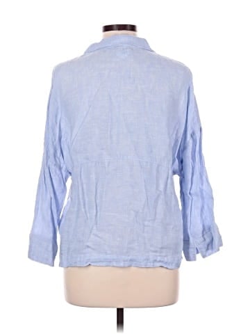 Sigrid Olsen 3/4 Sleeve Button-Down Shirt (view 2)