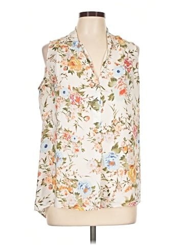Rose + Olive Sleeveless Blouse (view 1)