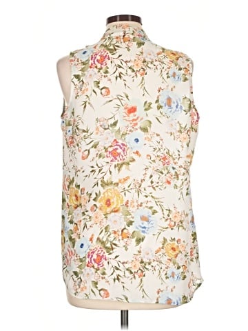Rose + Olive Sleeveless Blouse (view 2)