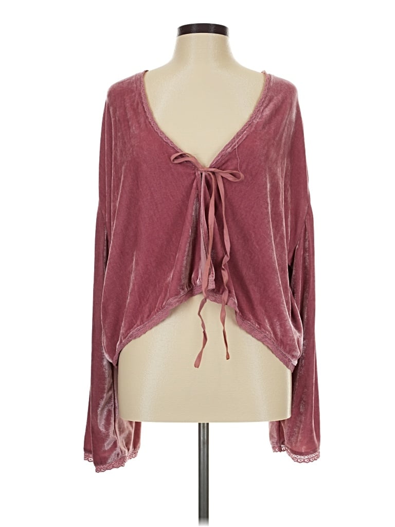 Pre-owned R. Vivimos Cardigan Sweater In Burgundy