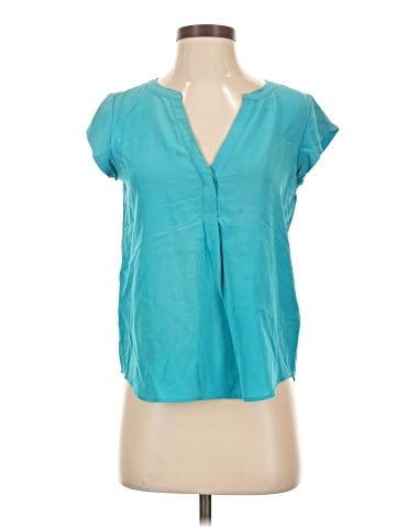Joie Short Sleeve Silk Top (view 1)