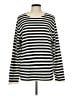 H&M 100% Polyacryl Stripes Black Pullover Sweater Size L - photo 1