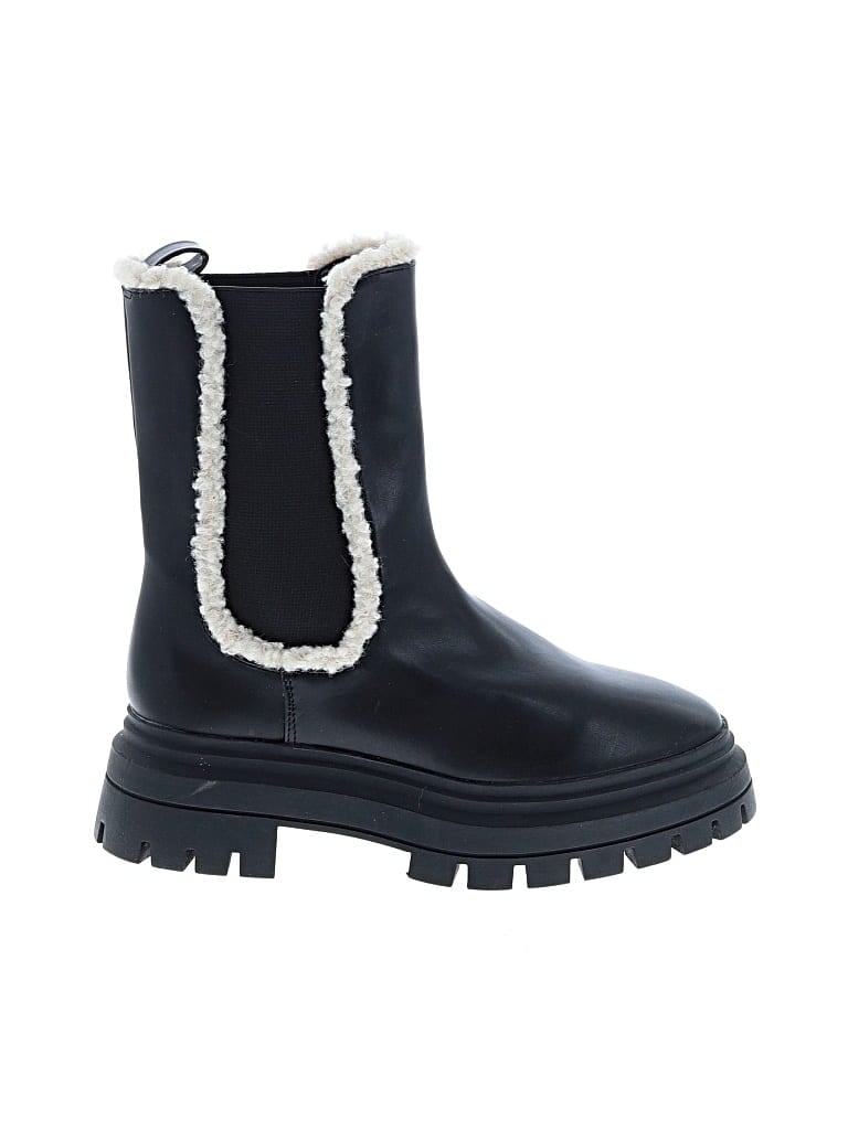 Pre-owned Express Boots In Black