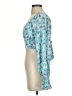 BCBGeneration Tie-dye Marled Blue 3/4 Sleeve Blouse Size S - photo 5