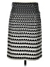 Etcetera Chevron-herringbone Black Casual Skirt Size 2 - photo 2