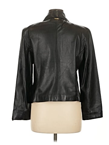 St. John Collection by Marie Gray Leather Jacket (view 2)