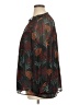 Daniel Rainn 100% Polyester Brown Blue 3/4 Sleeve Blouse Size 1X - photo 5