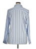 Ann Taylor 100% Polyester Stripes Blue Long Sleeve Blouse Size XL - photo 2