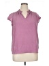 Nine West 100% Polyester Purple Short Sleeve Blouse Size XL - photo 1