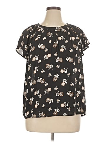 Ann Taylor LOFT Outlet Short Sleeve Blouse (view 1)