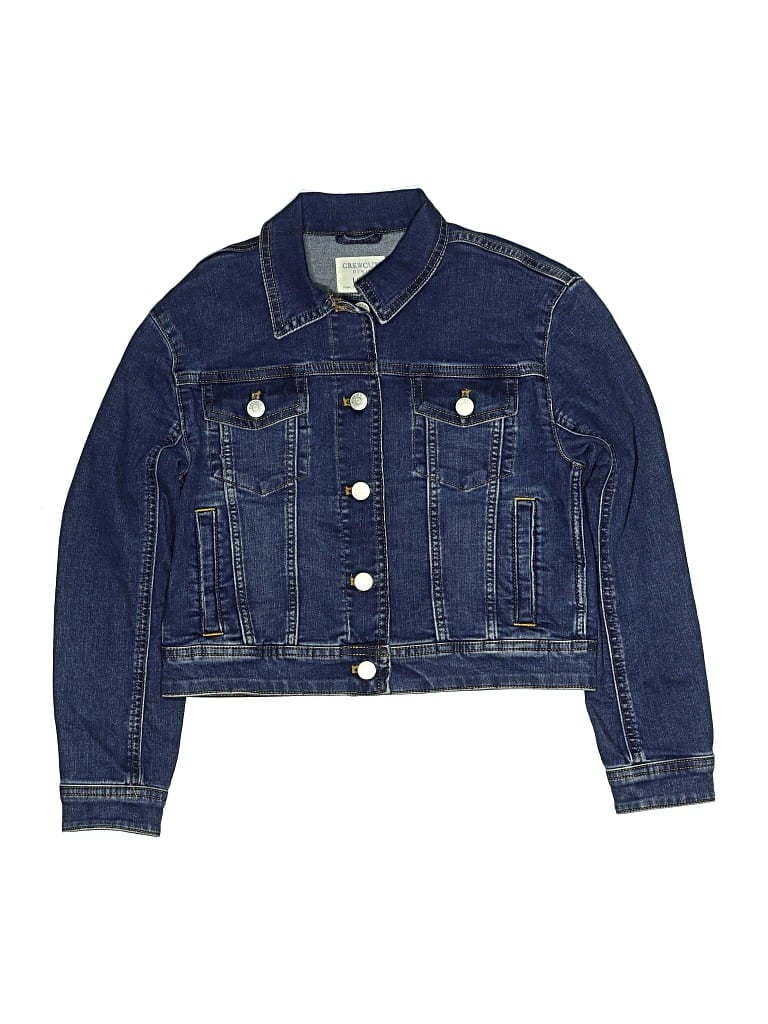 Pre-owned Crewcuts Kids' Denim Jacket In Blue