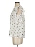 Ann Taylor LOFT 100% Polyester Ivory Sleeveless Blouse Size XS - photo 5