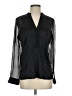 Cache Black Long Sleeve Silk Top Size S - photo 1