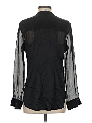 Cache Long Sleeve Silk Top (view 2)